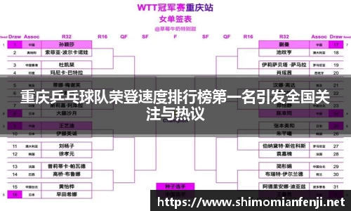 重庆乒乓球队荣登速度排行榜第一名引发全国关注与热议